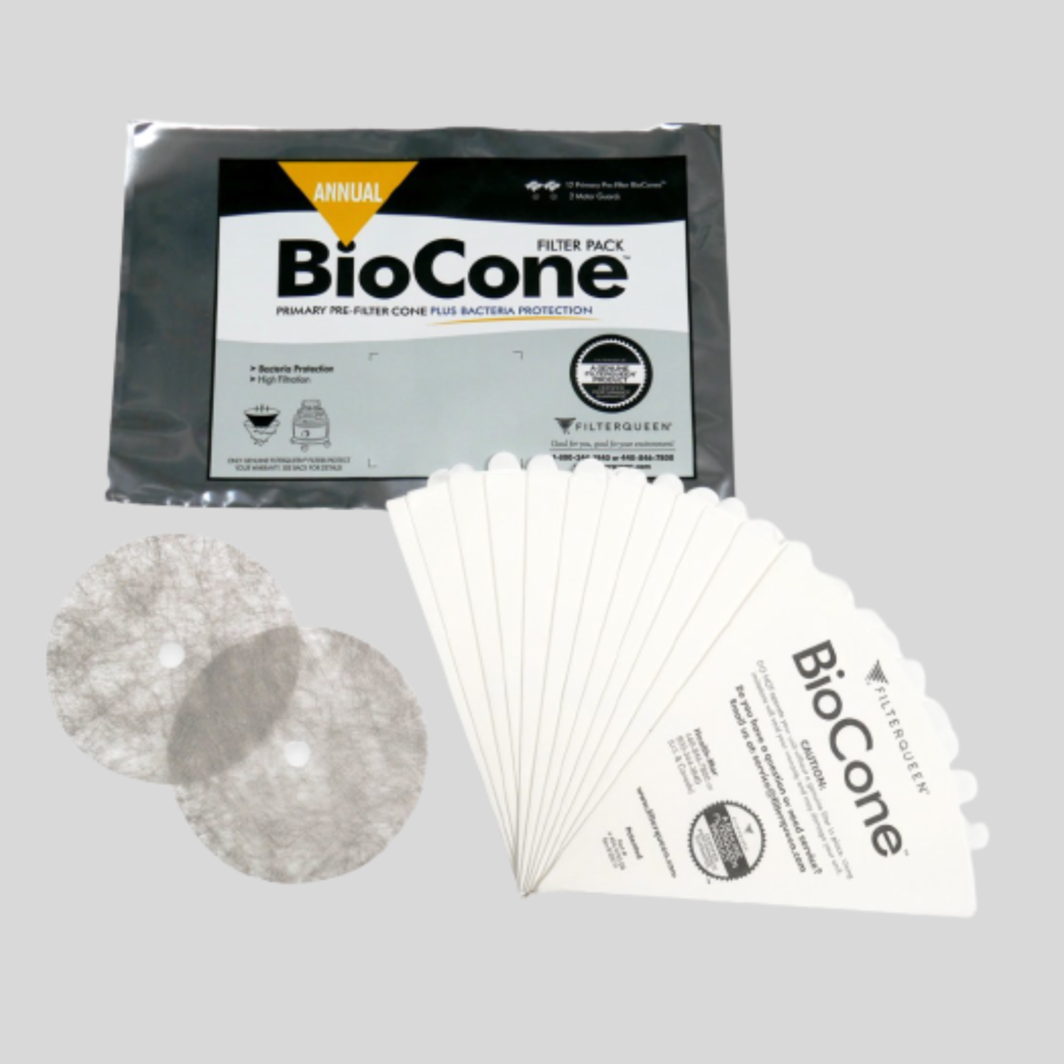 1 Year Filter Standard Bundle Bio Cones, Motor Guards for Majestic